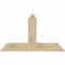 Ekena Millwork Portland Rough Sawn Timber Gable Bracket, Douglas Fir, 48"W x 28"H x 6"D x 6"F, 14/12 Pitch GBW048X28X0606POR00RDF - alternate 1